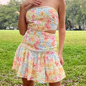Mini floral dress